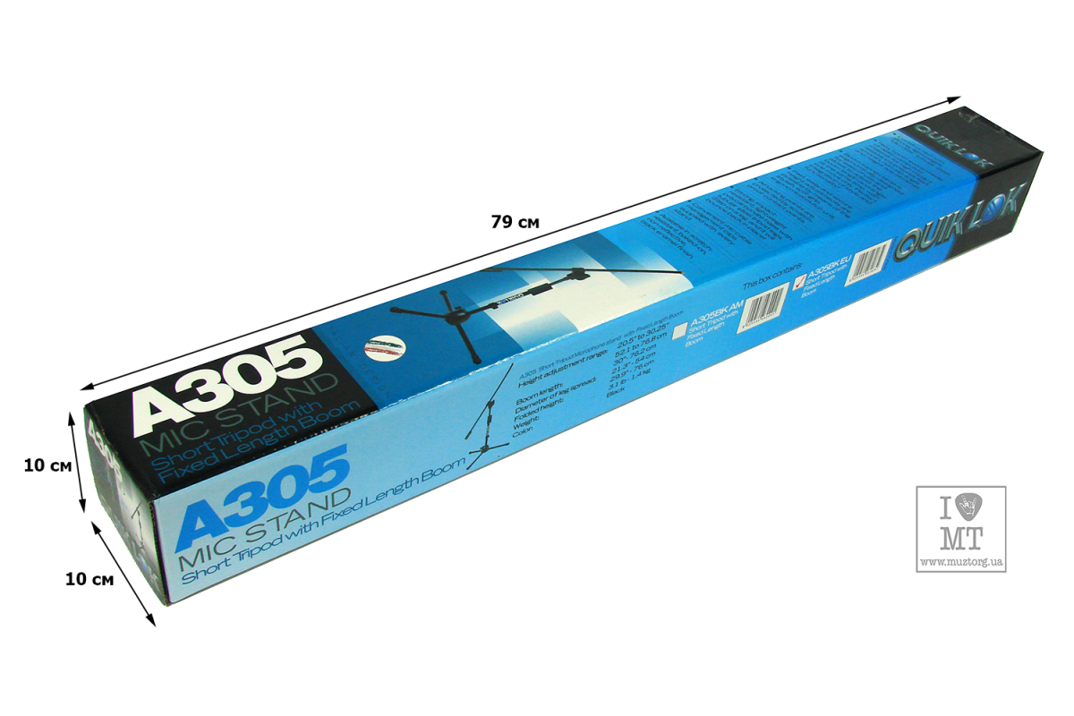 Stojan na mikrofon QUIK LOK A305 BK EU