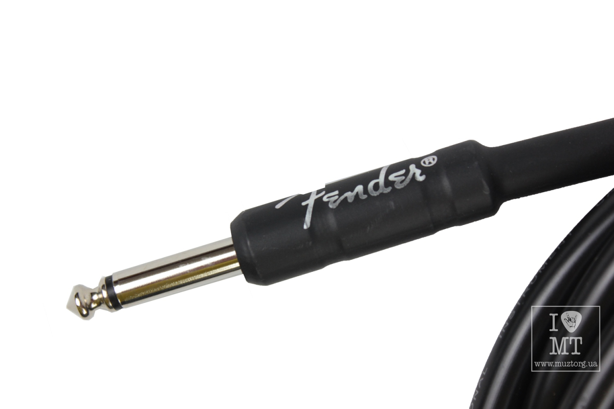 Kabel nástrojový FENDER CABLE PROFESSIONAL SERIES 18.6' ANGLED BLACK