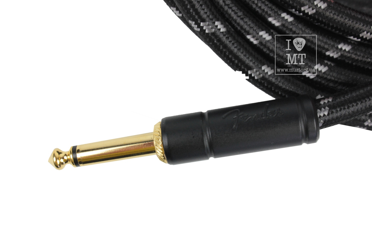 Nástrojový kabel FENDER CABLE DELUXE SERIES 18.6' BLACK TWEED