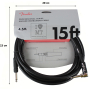Kabel nástrojový FENDER CABLE PROFESSIONAL SERIES ANGLED 15' BLACK