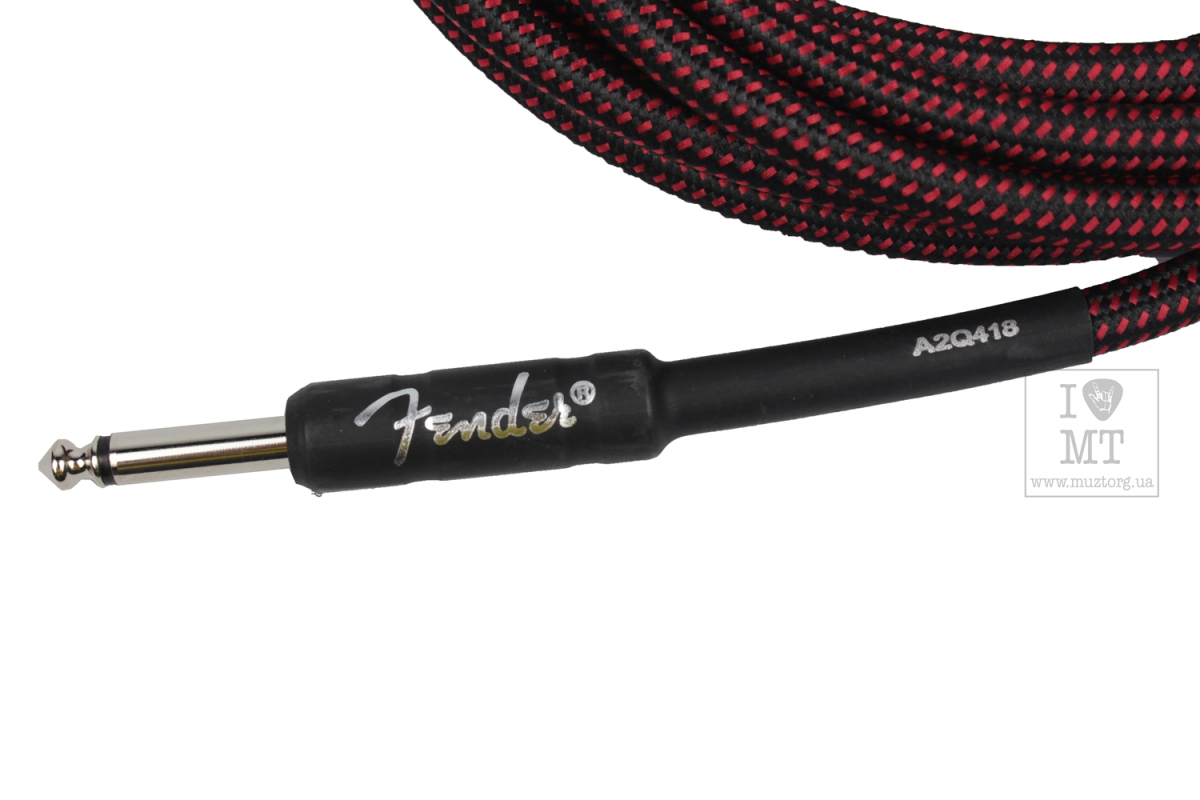 Nástrojový kabel FENDER CABLE PROFESSIONAL SERIES 15' RED TWEED