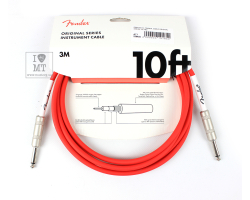 Kabel nástrojový FENDER CABLE ORIGINAL SERIES 10' FIESTA RED Kabel nástrojový FENDER CABLE ORIGINAL SERIES 10' FIESTA RED