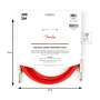 Kabel nástrojový FENDER CABLE ORIGINAL SERIES 10' FIESTA RED