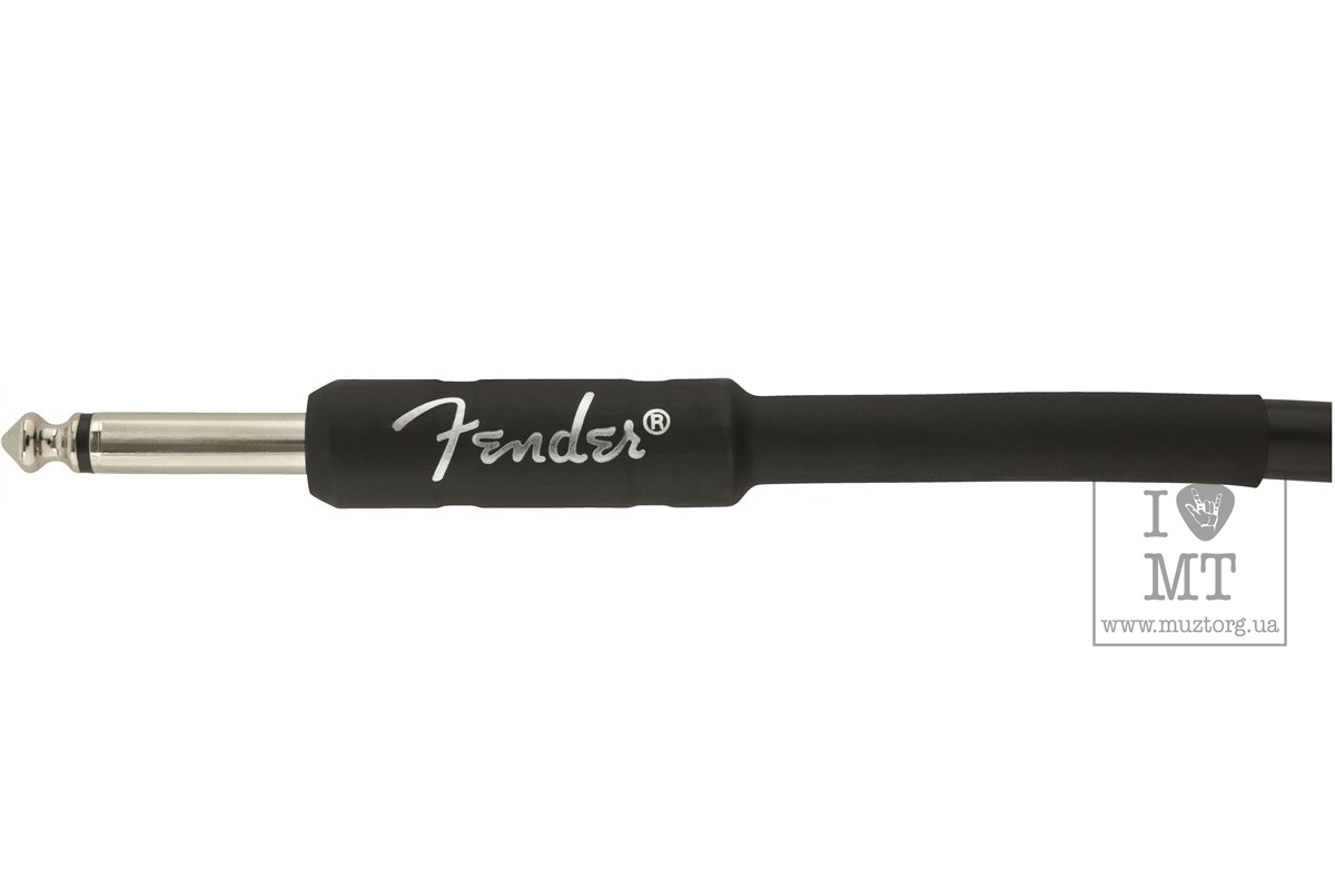 Kabel nástrojový FENDER CABLE PROFESSIONAL SERIES 10' ANGLED BLACK