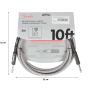 Nástrojový kabel FENDER CABLE PROFESSIONAL SERIES 10' WHITE TWEED