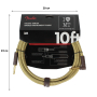 Nástrojový kabel FENDER CABLE DELUXE SERIES 10' ANGLED TWEED