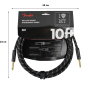 Nástrojový kabel FENDER CABLE DELUXE SERIES 10' BLACK TWEED