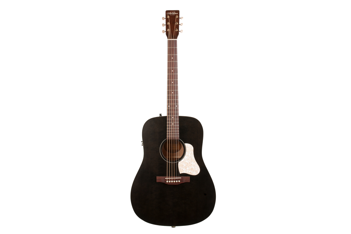 Elektrická akustická kytara Art and Lutherie Americana Faded Black Presys II