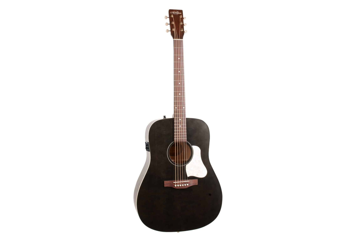 Elektrická akustická kytara Art and Lutherie Americana Faded Black Presys II