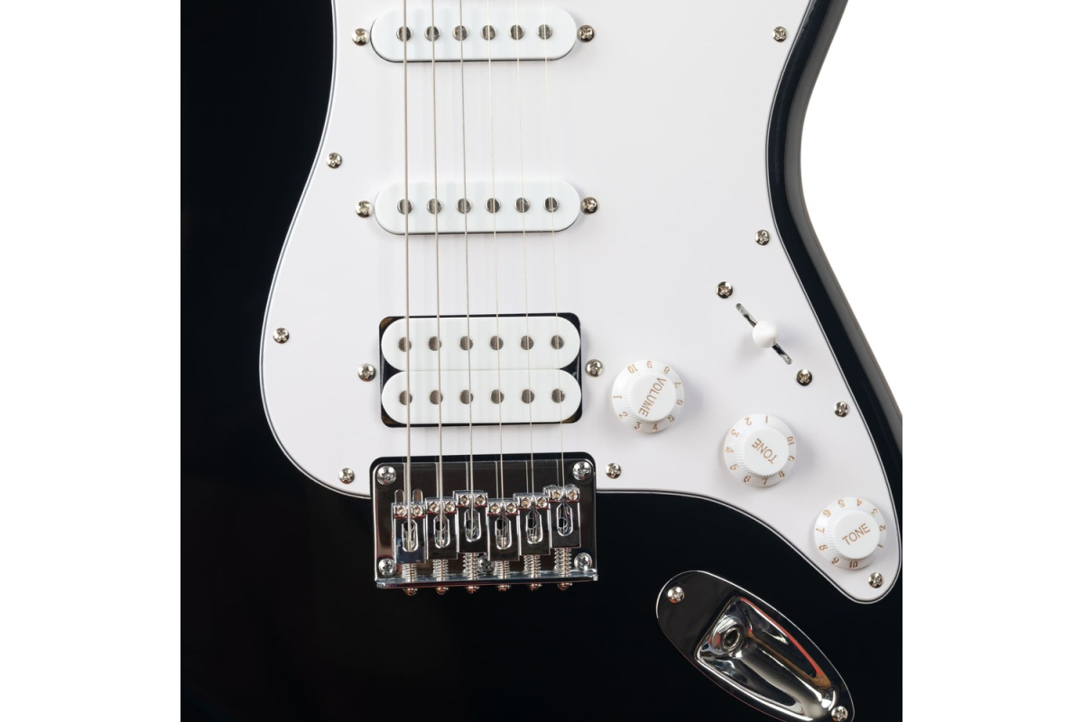 Electric Guitar ROCKDALE Acadia HT HSS Black