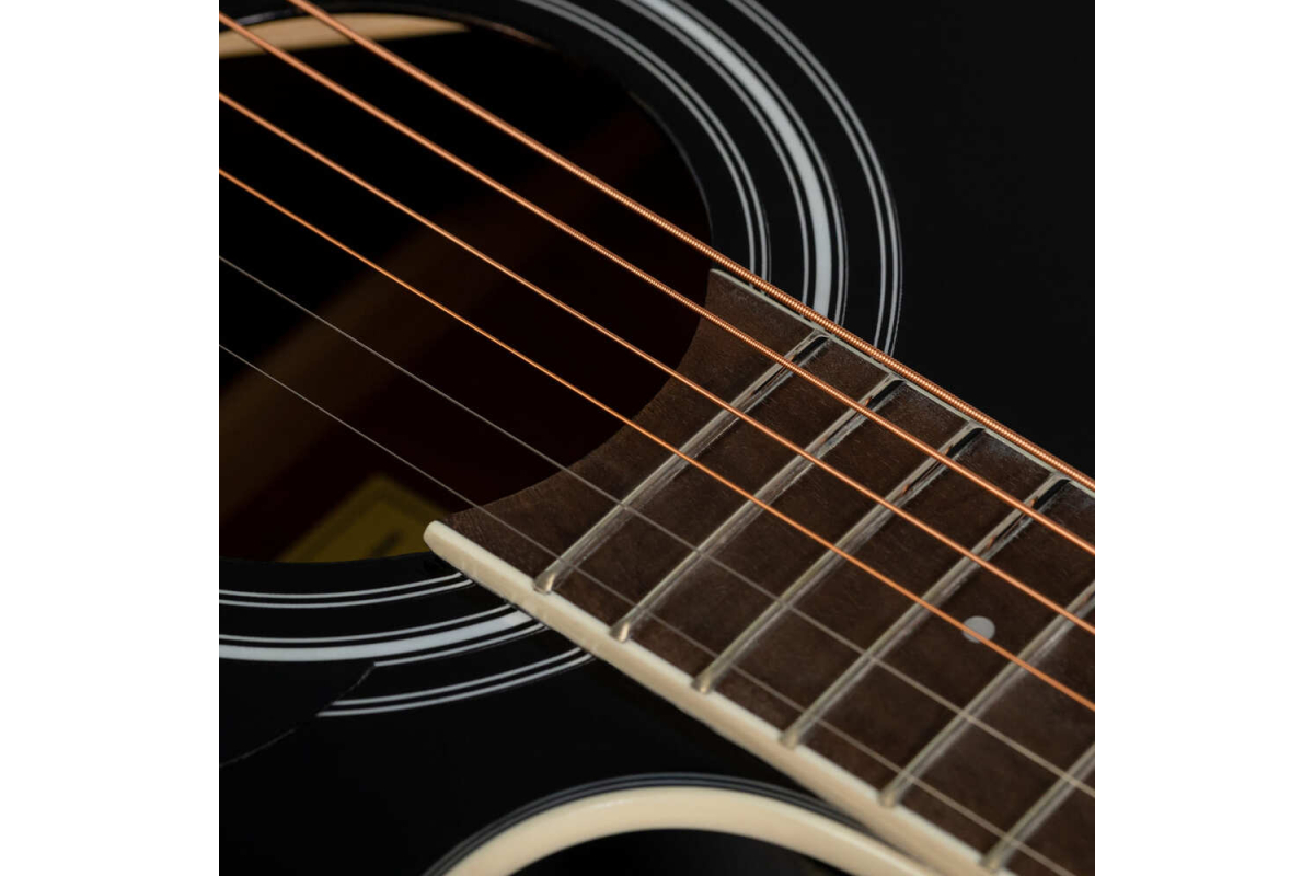 Elektrická akustická kytara ROCKDALE Maverick D6 CE BLACK GLOSS
