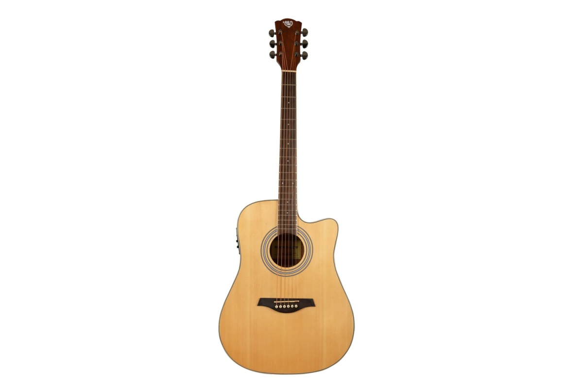 Elektrická akustická kytara ROCKDALE Maverick D6 CE NATURAL GLOSS