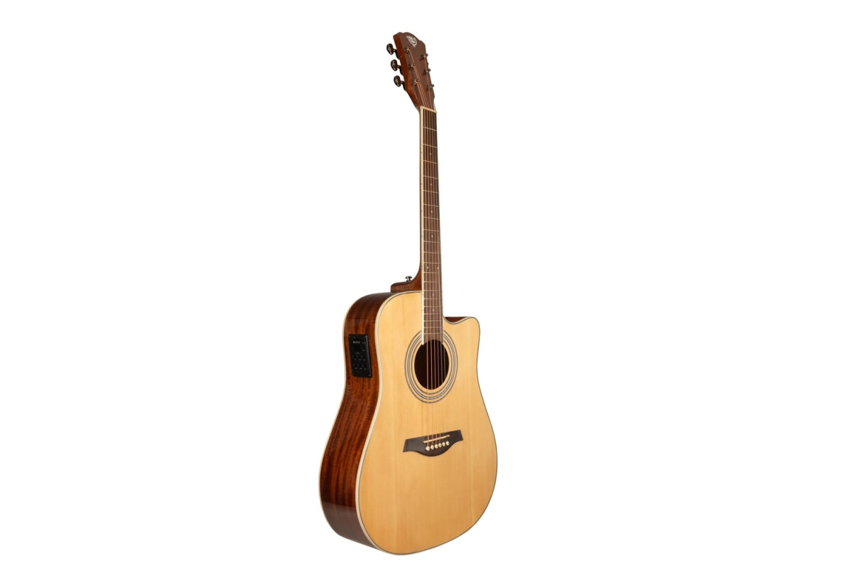 Elektrická akustická kytara ROCKDALE Maverick D6 CE NATURAL GLOSS