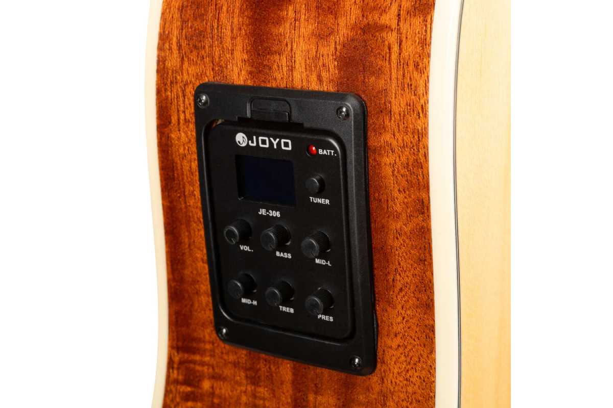 Elektrická akustická kytara ROCKDALE Maverick D6 CE NATURAL GLOSS