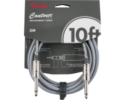 Nástrojový kabel FENDER CABLE CONTOUR SERIES 10' INCA SILVER