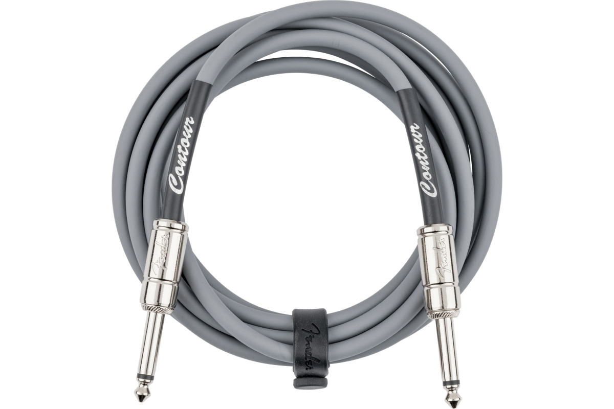 Nástrojový kabel FENDER CABLE CONTOUR SERIES 10' INCA SILVER
