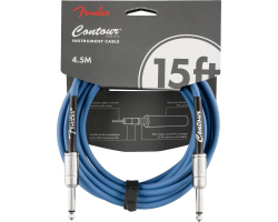 Nástrojový kabel FENDER CABLE CONTOUR SERIES 15' LAKE PLACID BLUE