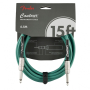 Nástrojový kabel FENDER CABLE CONTOUR SERIES 15' SHERWOOD GREEN