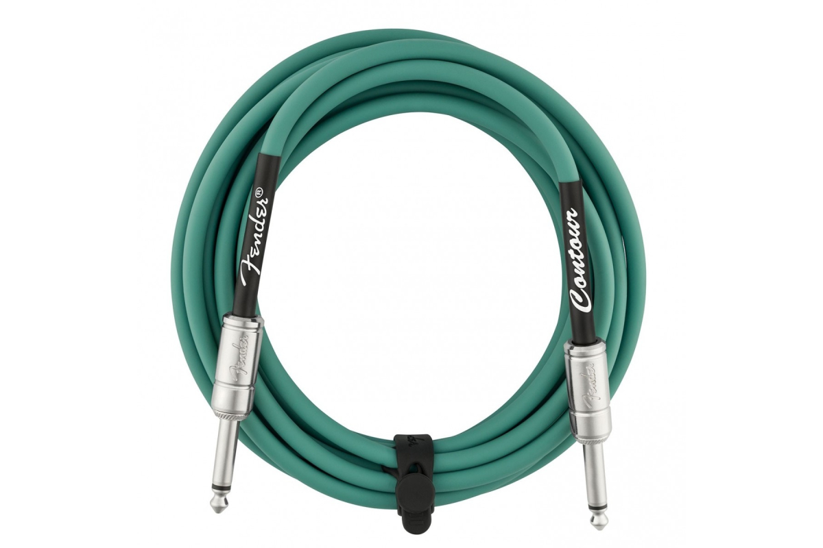 Nástrojový kabel FENDER CABLE CONTOUR SERIES 15' SHERWOOD GREEN