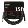 FENDER CABLE DELUXE SERIES 15' BLACK TWEED