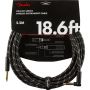 Nástrojový kabel FENDER CABLE DELUXE SERIES 18.6' ANGLED BLACK TWEED