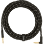 Nástrojový kabel FENDER CABLE DELUXE SERIES 18.6' ANGLED BLACK TWEED