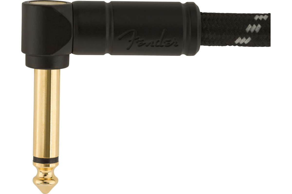 Nástrojový kabel FENDER CABLE DELUXE SERIES 18.6' ANGLED BLACK TWEED