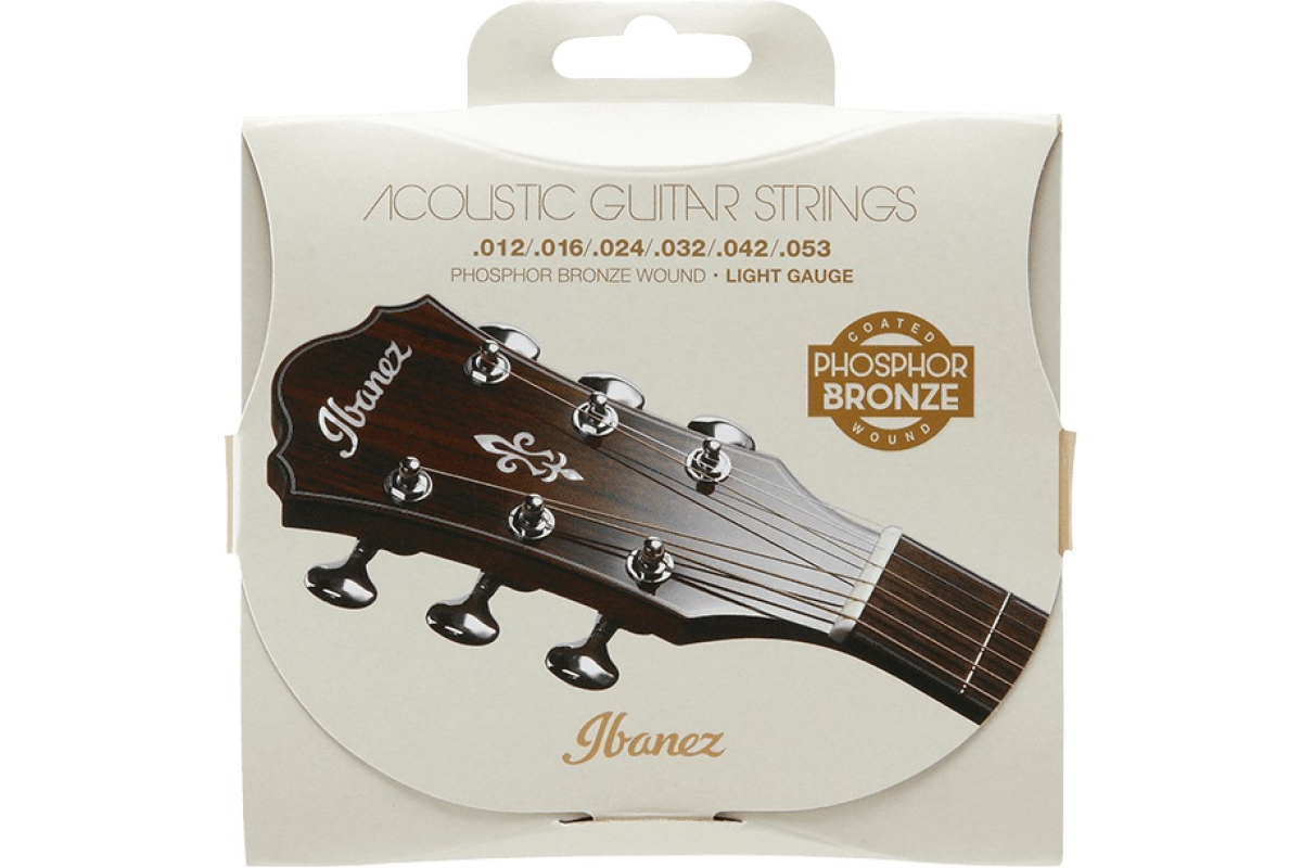 Strings for Acoustic Guitars IBANEZ IACSP6C ACOUSTIC GUITAR STRING 12-53 COATED