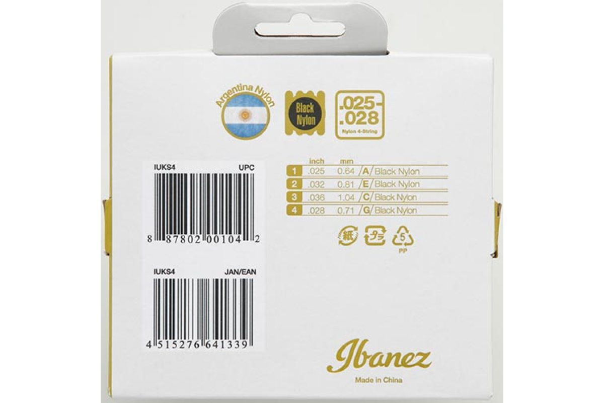 Strings for Ukulele IBANEZ IUKS4 UKULELE STRINGS