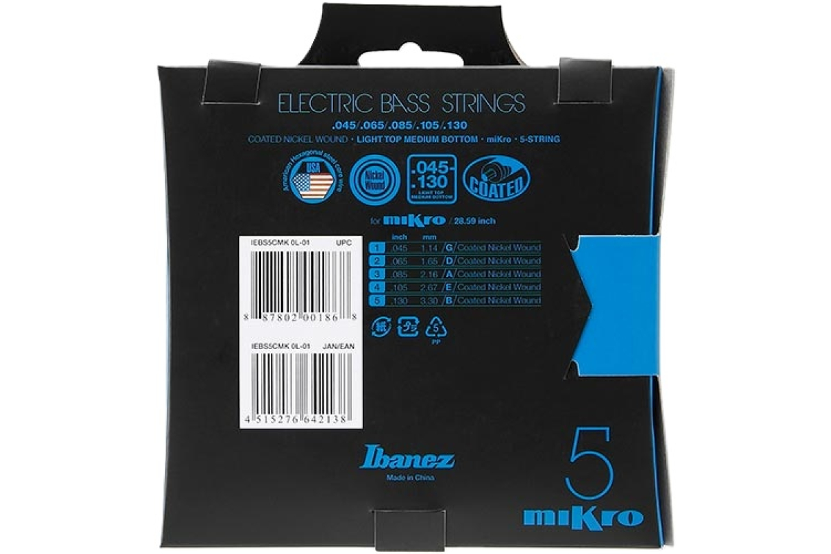 Strings for Bass Guitars IBANEZ IEBS5CMK