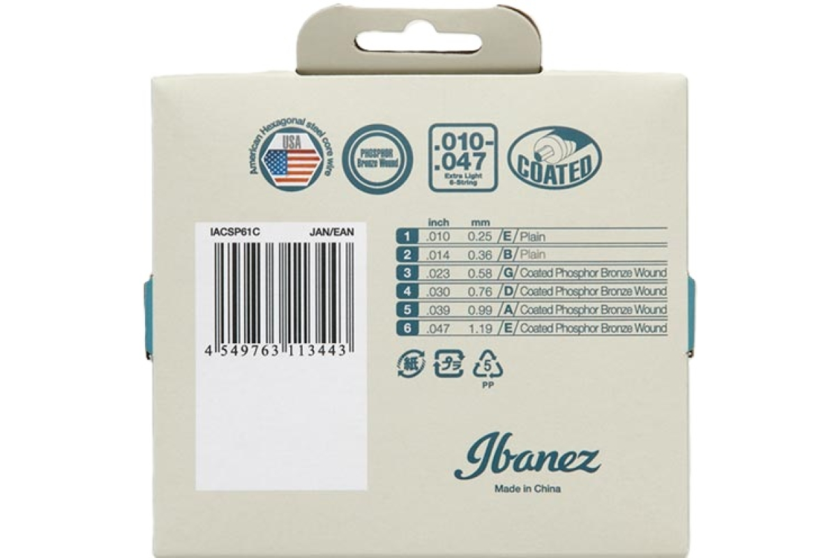 Struny pro akustické kytary IBANEZ IACSP61C