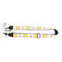 Kytarový popruh FENDER STRAP 2" MONOGRAMMED WHITE BROWN YELLOW