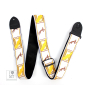 Kytarový popruh FENDER STRAP 2" MONOGRAMMED WHITE BROWN YELLOW