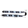 Kytarový popruh FENDER STRAP 2" MONOGRAMMED BLACK LIGHT GREY MEDIUM BLUE