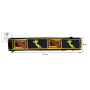 Kytarový popruh FENDER STRAP 2" MONOGRAMMED BLACK/YELLOW/BROWN