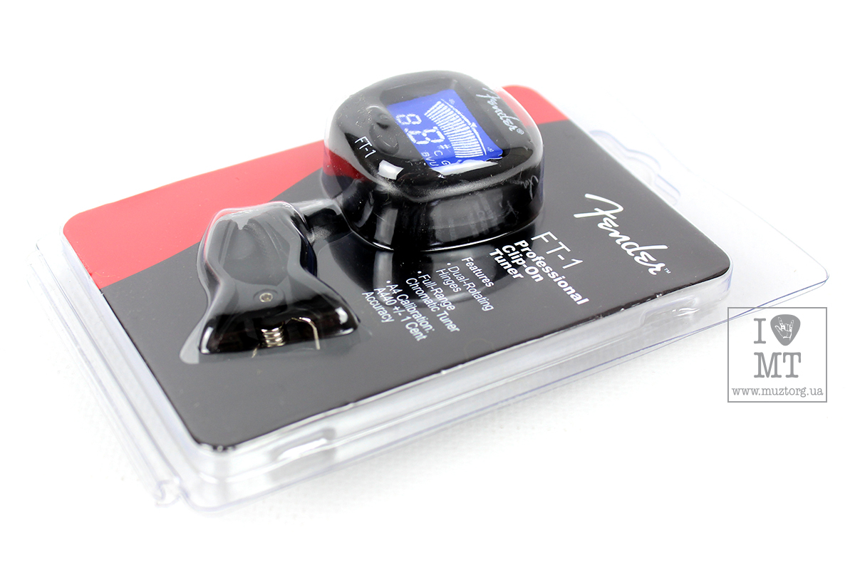 Ladicí FENDER FT-1 PRO CLIP-ON TUNER BLACK