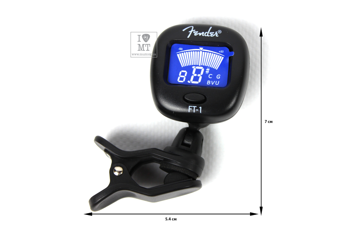 Ladicí FENDER FT-1 PRO CLIP-ON TUNER BLACK