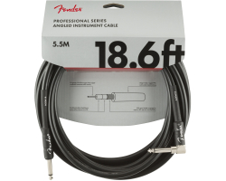 Kabel nástrojový FENDER CABLE PROFESSIONAL SERIES 18.6' ANGLED BLACK
