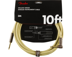 Nástrojový kabel FENDER CABLE DELUXE SERIES 10' ANGLED TWEED