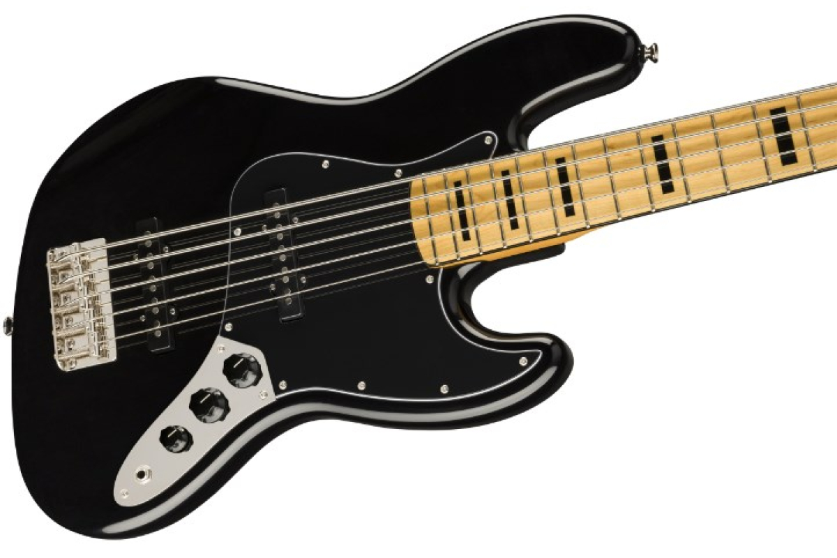 Baskytara SQUIER CLASSIC VIBE '70s JAZZ BASS V MN BLACK