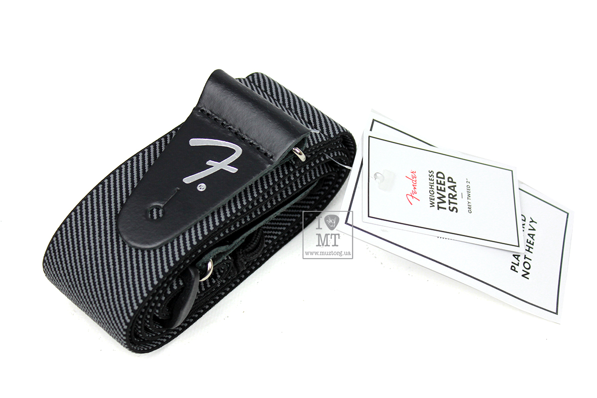 Kytarový popruh FENDER STRAP 2" WEIGHLESS TWEED GREY