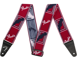 Kytarový popruh FENDER STRAP 2" WEIGHLESS MONOGRAMMED RED/WHITE/BLUE