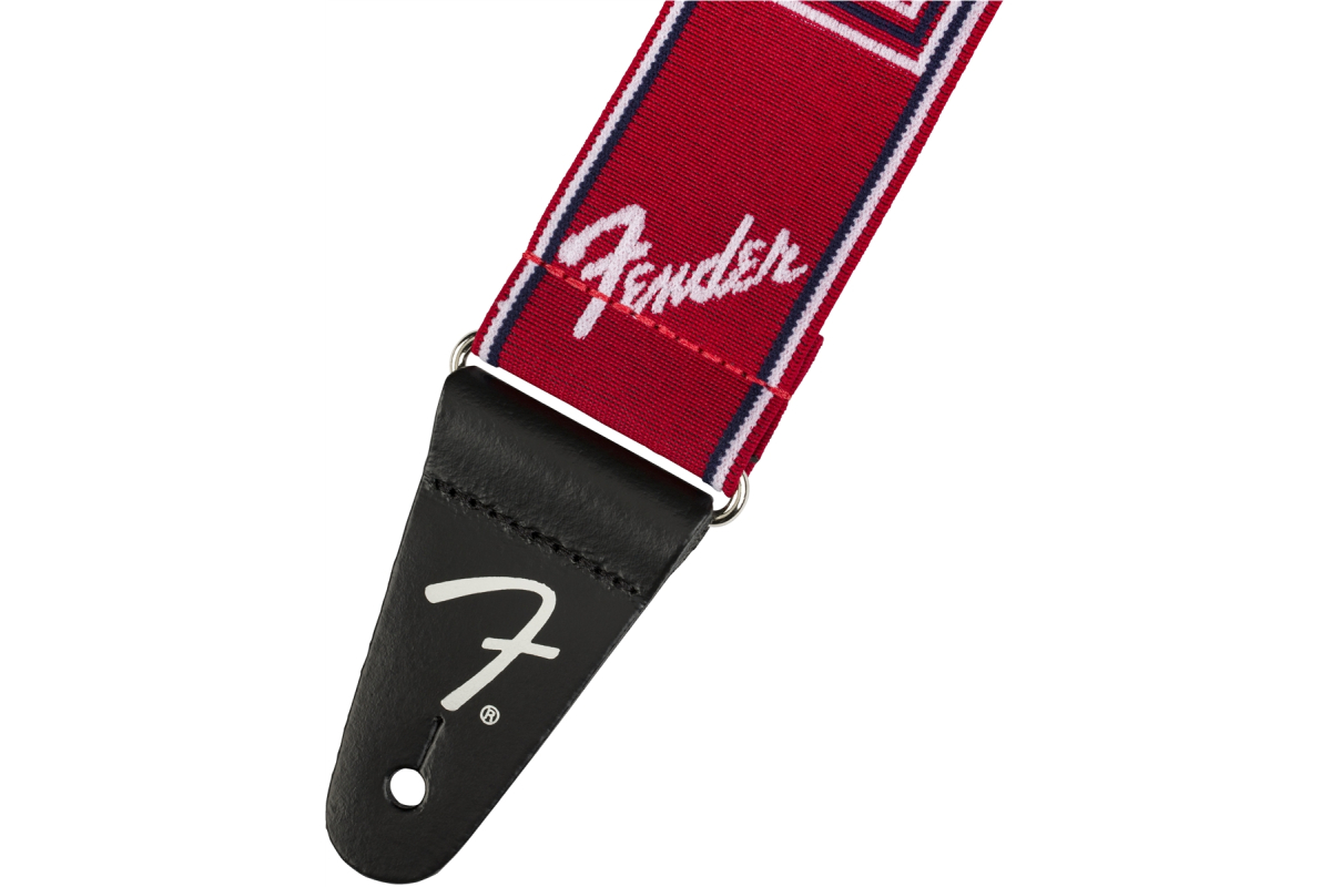 Kytarový popruh FENDER STRAP 2" WEIGHLESS MONOGRAMMED RED/WHITE/BLUE