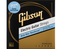 Struny pro elektrické kytary GIBSON SEG-BWR11 BRITE WIRE REINFORCED 11-50 MEDIUM