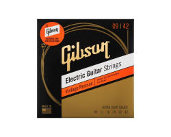 Struny pro elektrické kytary GIBSON SEG-HVR9 VINTAGE REISSUE 9-42 ULTRA LIGHT