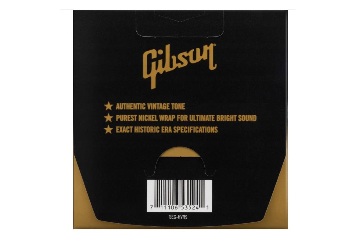 Struny pro elektrické kytary GIBSON SEG-HVR9 VINTAGE REISSUE 9-42 ULTRA LIGHT