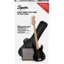 Kytarový set s basovou kytarou SQUIER AFFINITY SERIES PJ BASS START PACK BLACK