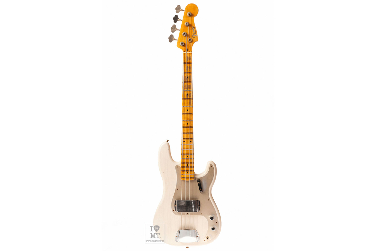 Baskytara FENDER CUSTOM SHOP 1959 PRECISION BASS JOURNEYMAN RELIC AGED WHITE BLONDE