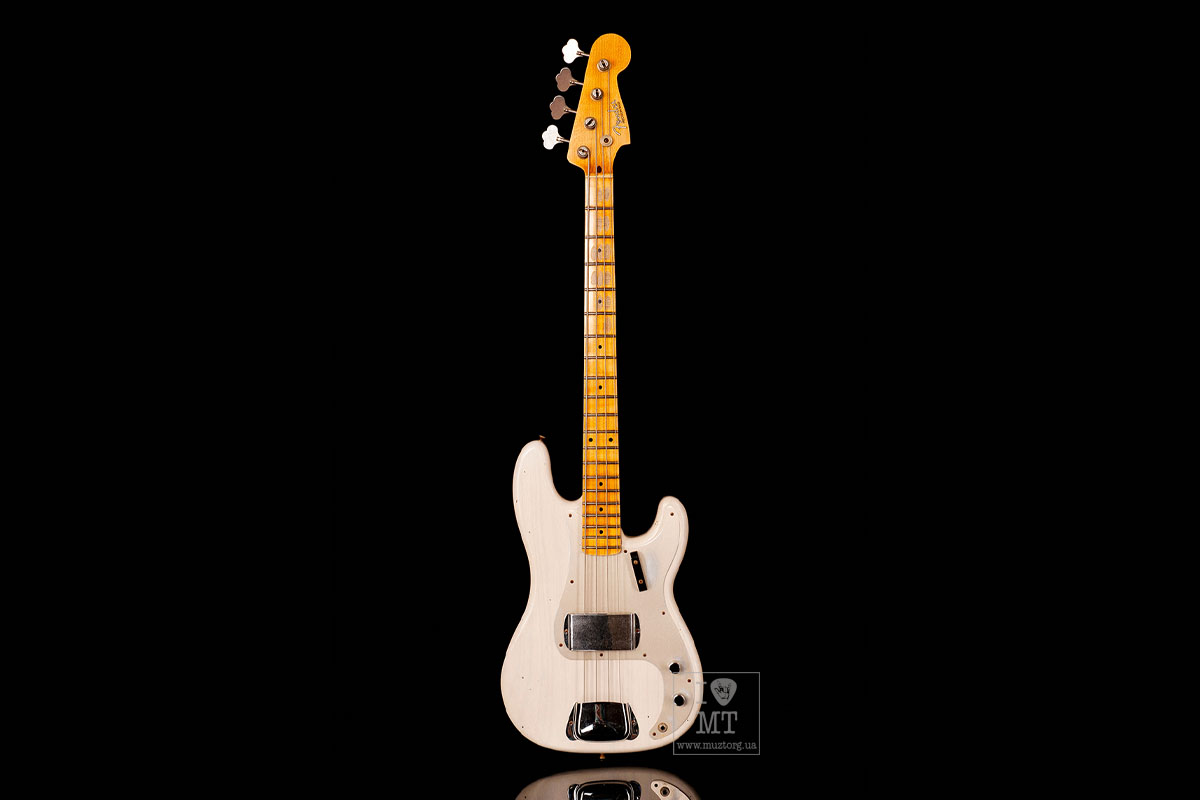 Baskytara FENDER CUSTOM SHOP 1959 PRECISION BASS JOURNEYMAN RELIC AGED WHITE BLONDE