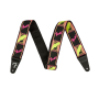 Kytarový popruh FENDER STRAP 2" NEON MONOGRAMMED YELLOW PINK